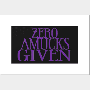 Zero Amucks Given Hocus Pocus Purple Posters and Art